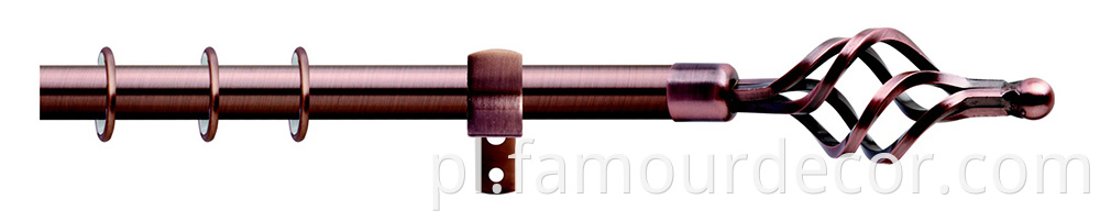 4 wire curtain rod